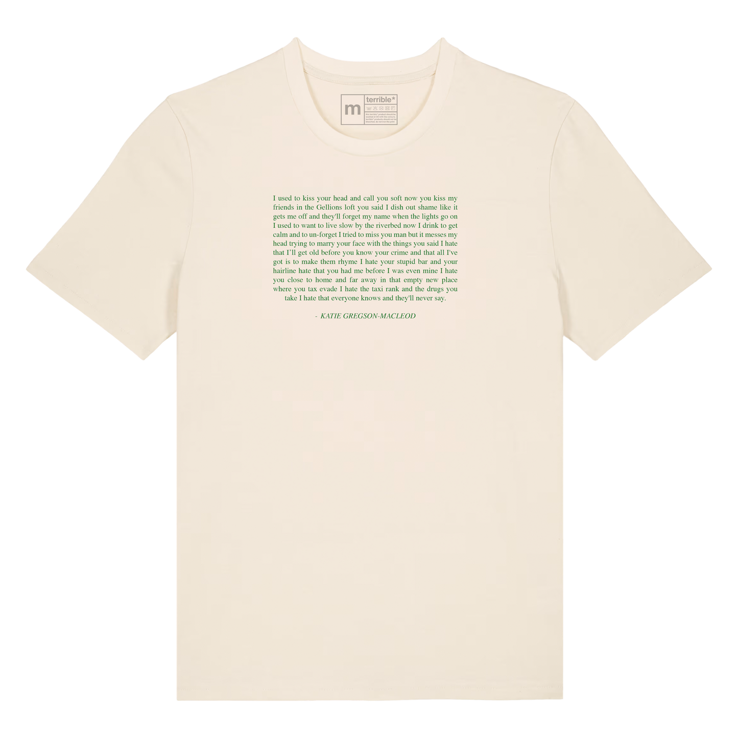 Teenage Love Lyric T-Shirt
